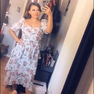 Polka dot Floral Dress
